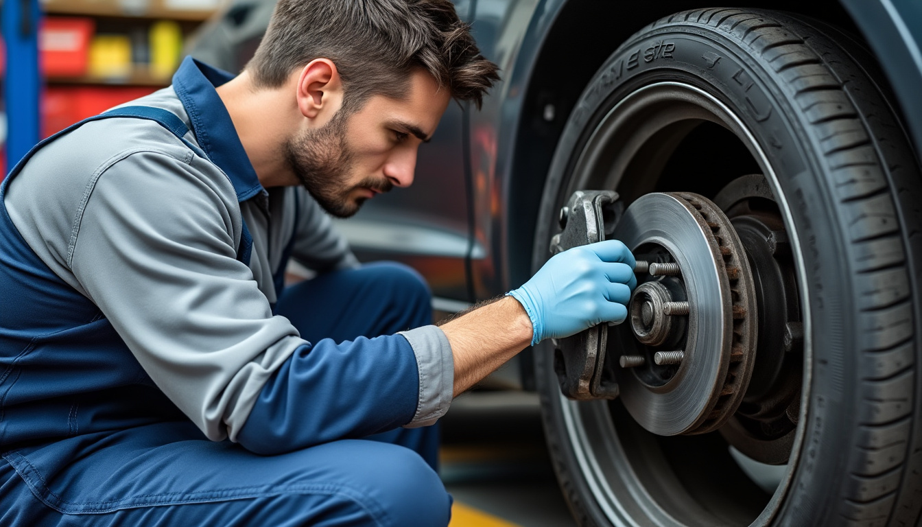 Diagnostic et contrôle mécanique dans un garage automobile