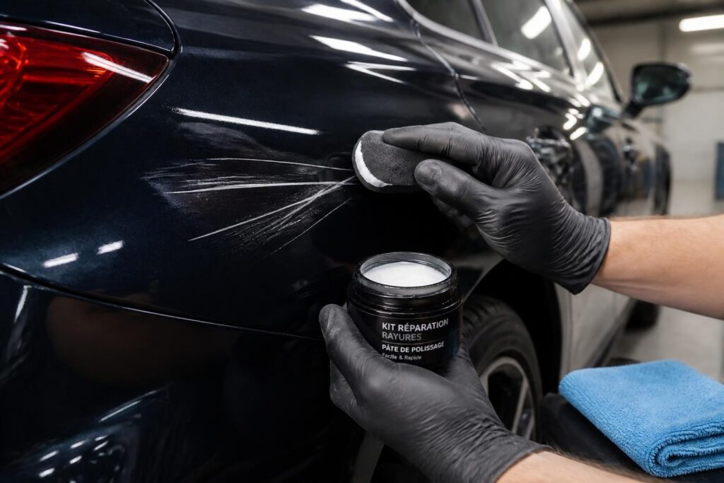 découvrez nos astuces simples et efficaces pour réparer une rayure profonde sur votre voiture facilement et retrouver une carrosserie impeccable.