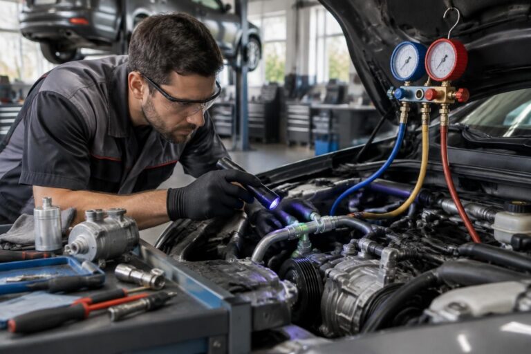 découvrez les signes d’une fuite de climatisation sur votre voiture, les méthodes pour la détecter et les solutions pour la réparer efficacement.