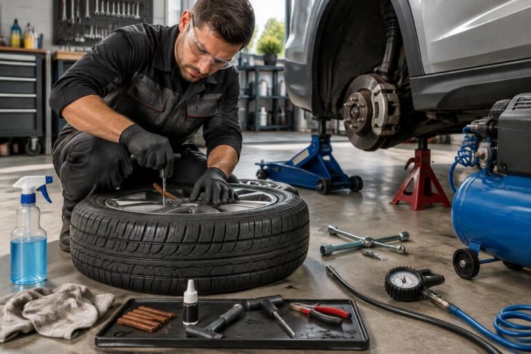 découvrez comment réparer un pneu crevé : outils indispensables, étapes de réparation et précautions à prendre pour rouler en toute sécurité.