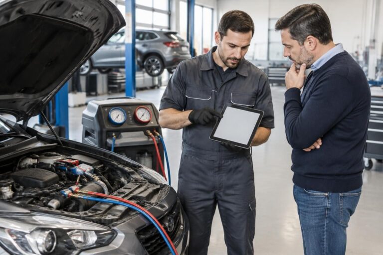 découvrez le prix d’une recharge de climatisation pour voiture, les facteurs qui influencent le tarif et les signes indiquant qu’elle est nécessaire.
