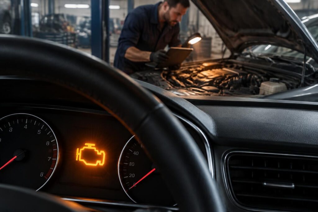 voyant moteur orange clignotant : découvrez les causes possibles, les risques pour votre véhicule et les solutions à adopter rapidement.